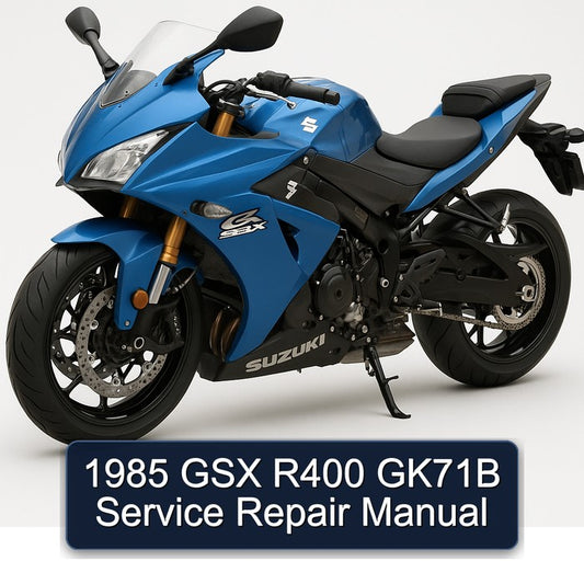 1985 Suzuki GSX Series R400 GK71B Service Repair Workshop Manual
