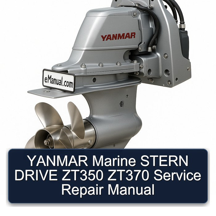 Yanmar Marine Stern Drive ZT350 ZT370 Service Repair Workshop Manual PDF