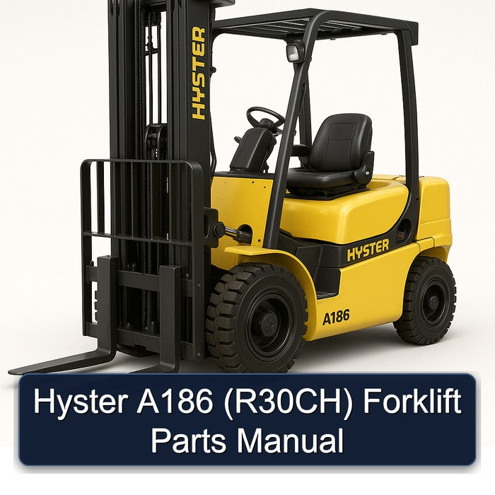 Hyster A186 (R30CH) Forklift Parts Catalog PDF