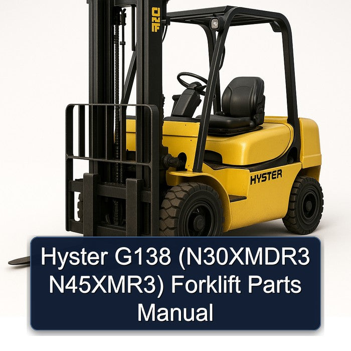 Hyster G138 (n30xmdr3 N45xmr3) Forklift Parts Catalog