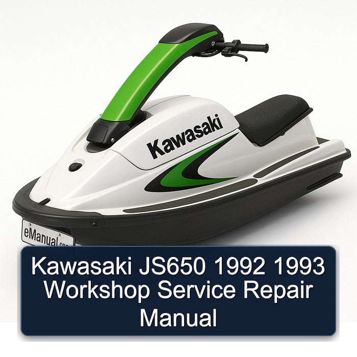 1992-1993 Kawasaki JS650 Service Repair Workshop Manual PDF