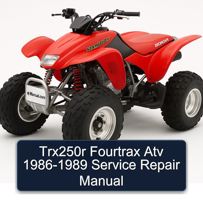1986-1989 TRX250R Fourtrax ATV Service Repair Workshop Manual PDF