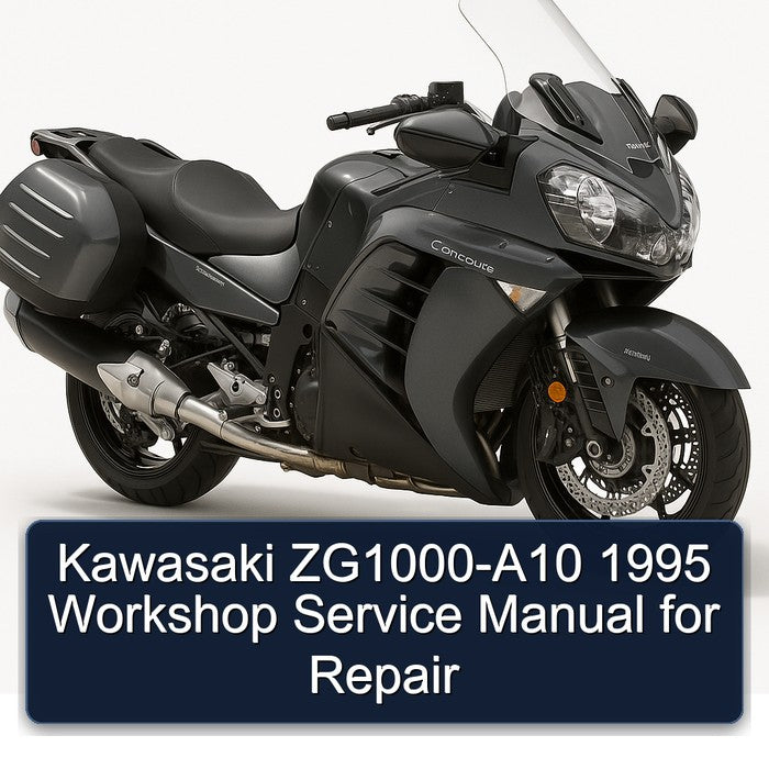 1995 Kawasaki Concours Models Zg1000-a10 Service Repair Workshop Manual PDF