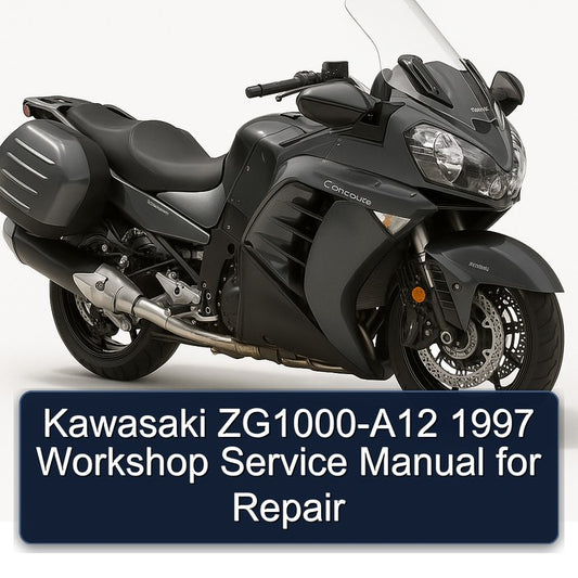 1997 Kawasaki Concours Models Zg1000-a12 Service Repair Workshop Manual