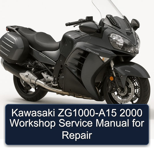 2000 Kawasaki Concours Models Zg1000-a15 Service Repair Workshop Manual