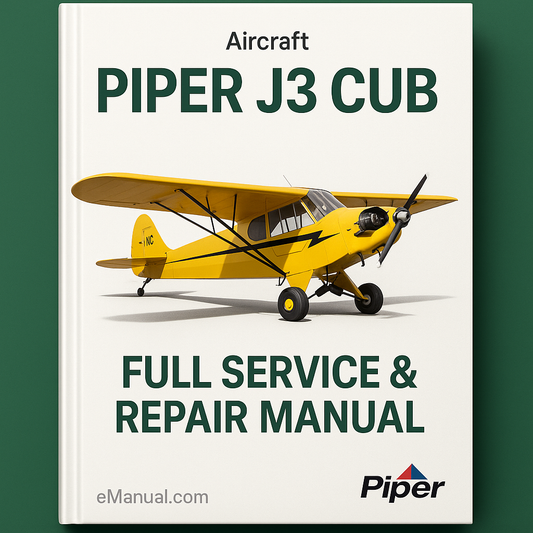 Piper J3 Cub Aircraft Full Service & Repair Manual