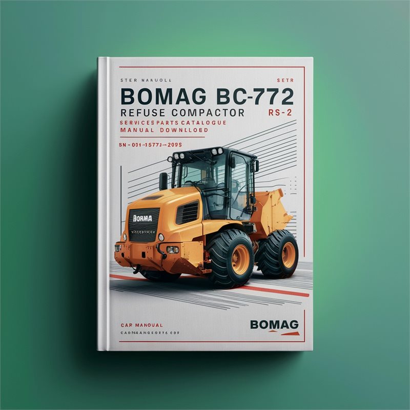 Bomag BC772 RS-2 Refuse Compactor Sn101570511001-101570519999 Parts Catalog PDF