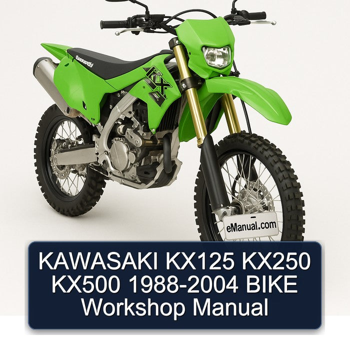 1988-2004 Kawasaki KX Series KX125 KX250 KX500 - Bike Service Repair Workshop Manual PDF