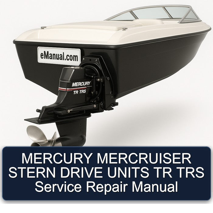 Mercury Mercruiser Stern Drive Units TR TRS Service Repair Workshop Manual PDF