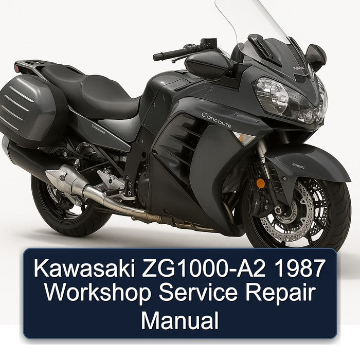 1987 Kawasaki Concours Models Zg1000-a2 Service Repair Workshop Manual PDF