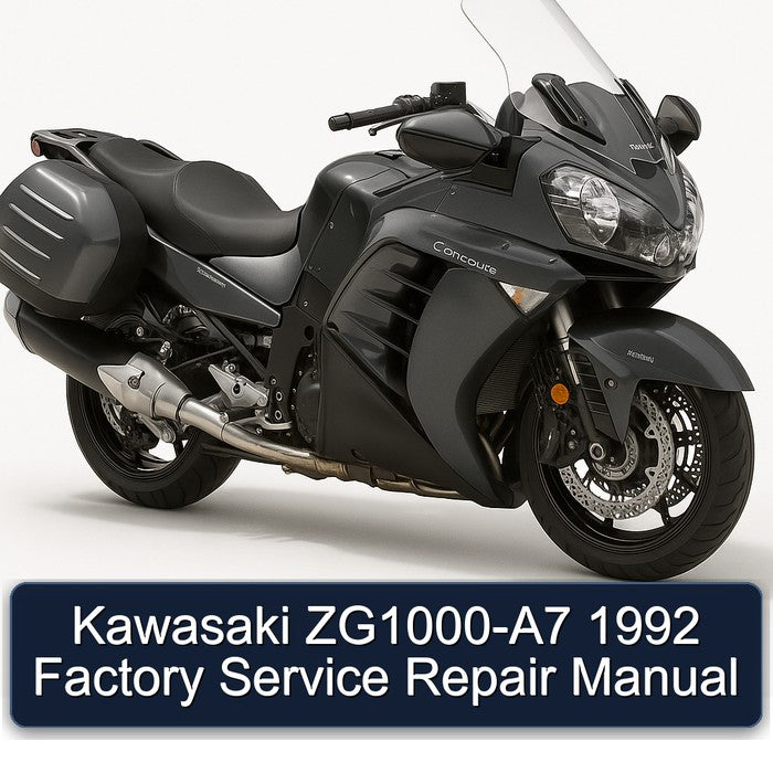 1992 Kawasaki Concours Models Zg1000-a7 Service Repair Workshop Manual PDF