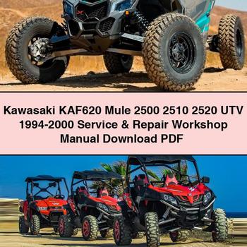 1994-2000 Kawasaki KAF620 Mule 2500 2510 2520 UTV Service Repair Workshop Manual PDF
