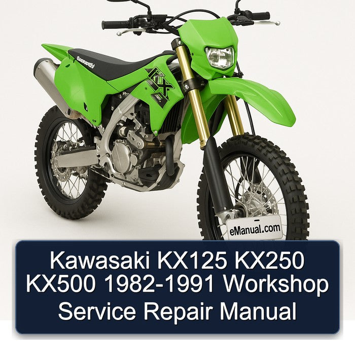 1982-1991 Kawasaki KX Series KX125 KX250 KX500 Service Repair Workshop Manual PDF