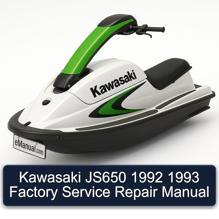 1992-1993 Kawasaki JS650 Service Repair Workshop Manual PDF