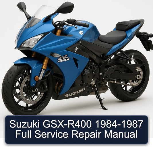 1984-1987 Suzuki GSX Series GSX-R400 Service Repair Workshop Manual