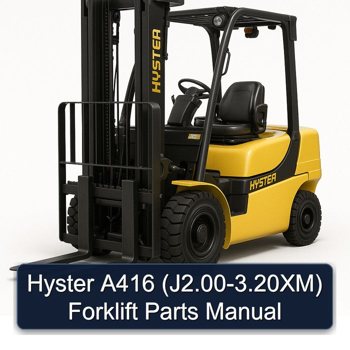Hyster A416 (j2.00-3.20xm) Forklift Parts Catalog