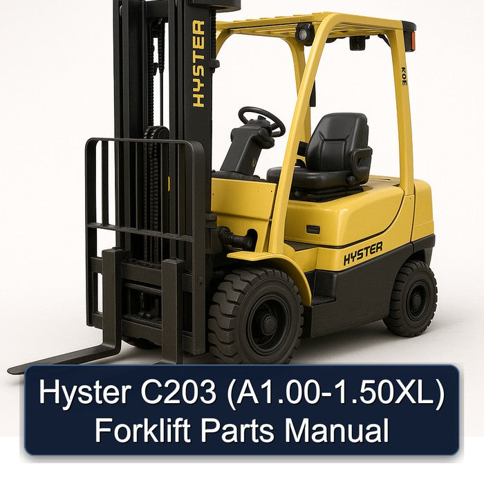 Hyster C203 (a1.00-1.50xl) Forklift Parts Catalog