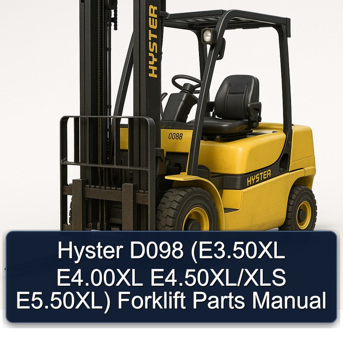 Hyster D098 (e3.50xl E4.00xl E4.50xl/xls E5.50xl) Forklift Parts Catalog PDF