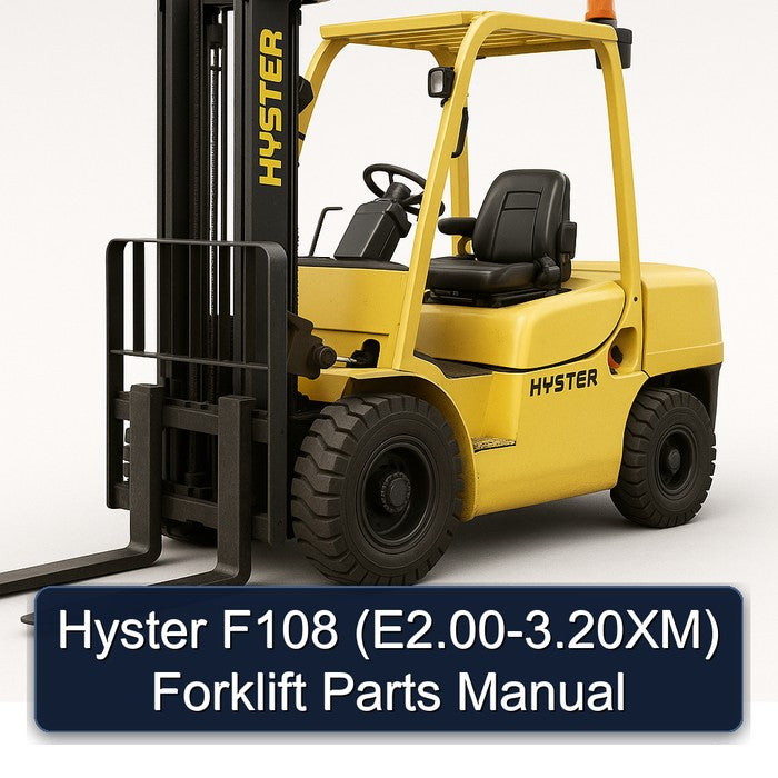 Hyster F108 (e2.00-3.20xm) Forklift Parts Catalog PDF