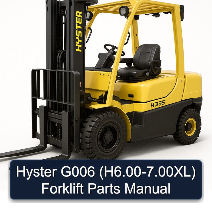 Hyster G006 (h6.00-7.00xl) Forklift Parts Catalog PDF