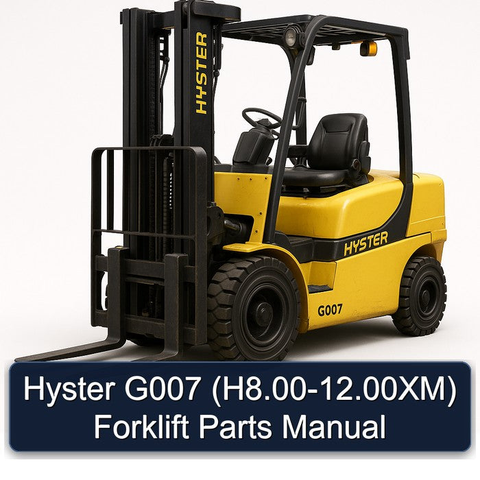 2000-2012 Hyster G007 (h8. .00xm) Forklift Parts Catalog PDF