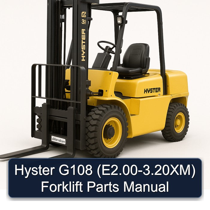 Hyster G108 (e2.00-3.20xm) Forklift Parts Catalog PDF