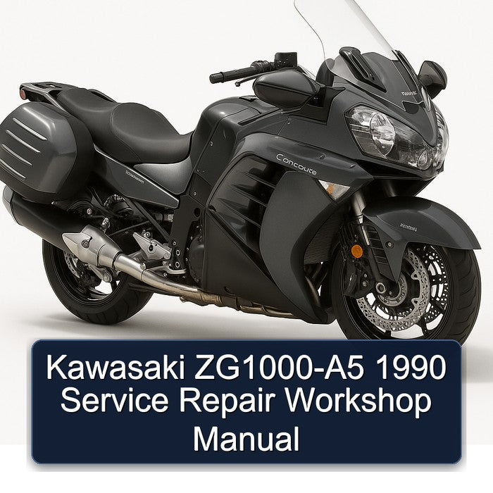 1990 Kawasaki Concours Models Zg1000-a5 Service Repair Workshop Manual PDF