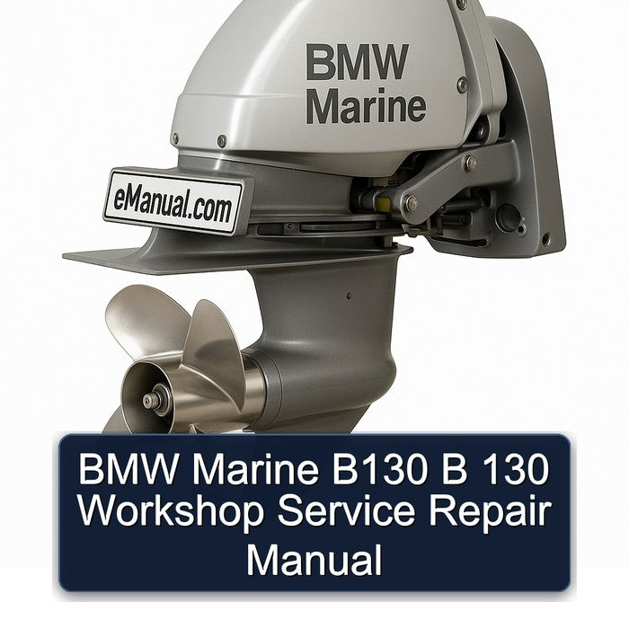BMW 3 Series Marine B130 B 130 Service Repair Workshop Manual PDF