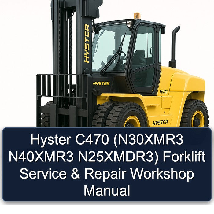 Hyster C470 (n30xmr3 N40xmr3 N25xmdr3) Forklift Service Repair Workshop Manual PDF