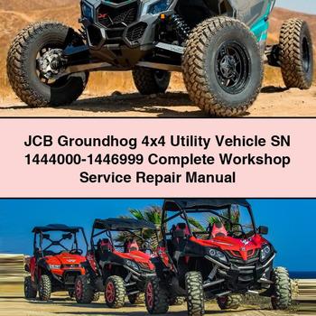 JCB Groundhog 4x4 Utility Vehicle SN 1444000-1446999 Service Repair Workshop Manual PDF