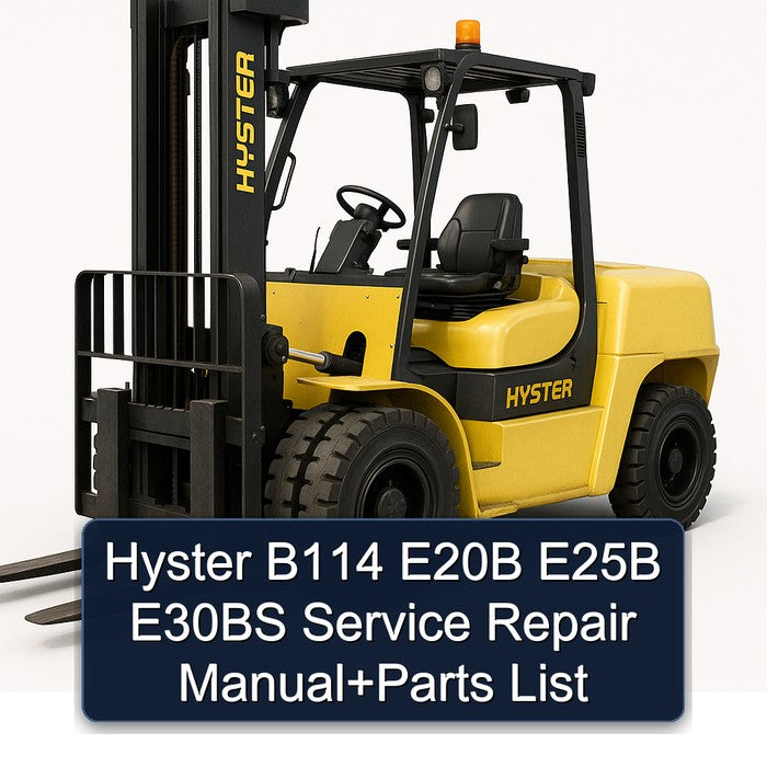 Hyster B114 E20B E25B E30BS Parts Catalog PDF