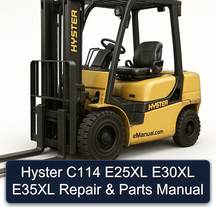 Hyster C114 E25XL E30XL E35XL Parts Catalog PDF