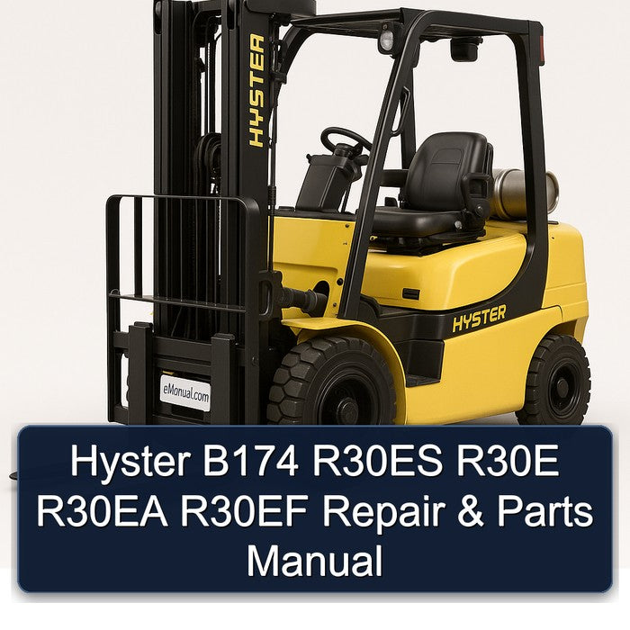 Hyster B174 R30ES R30E R30EA R30EF Parts Catalog PDF