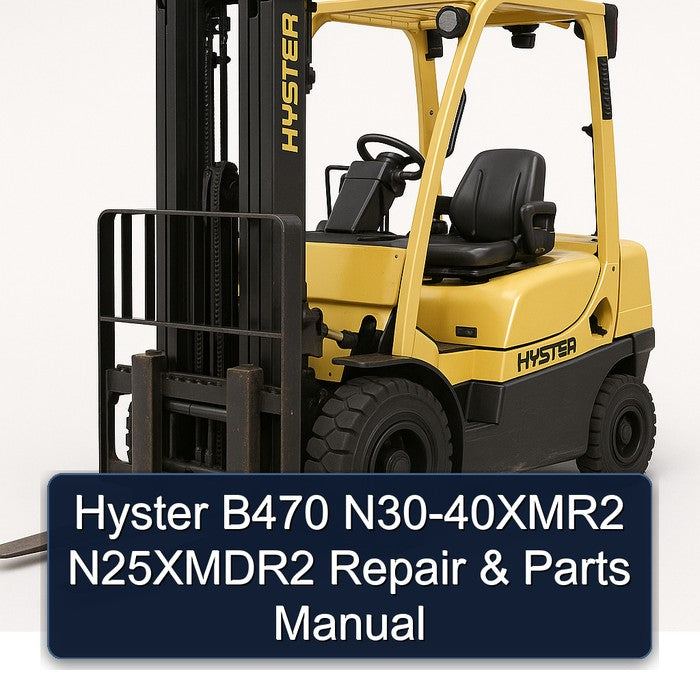 Hyster B470 N30-40xmr2 N25xmdr2 Parts Catalog PDF