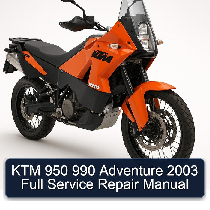 2003 KTM 950 990 Adventure Service Repair Workshop Manual PDF