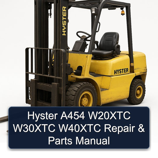Hyster A454 W20XTC W30XTC W40XTC Parts Catalog