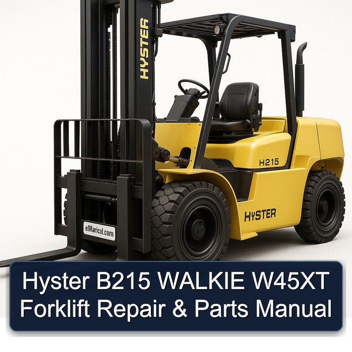 Hyster B215 Walkie W45XT Forklift Parts Catalog PDF