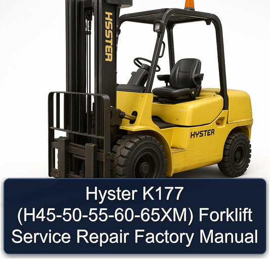 1950-1955 Hyster K177 (h45- -60-65xm) Forklift Service Repair Workshop Manual