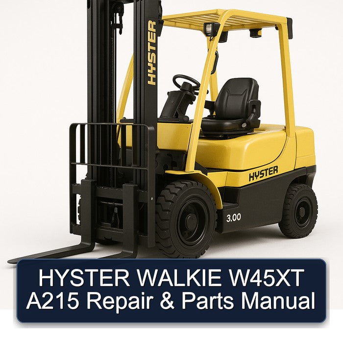 Hyster Walkie W45XT A215 Parts Catalog PDF