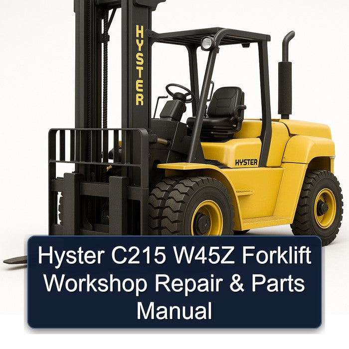 Hyster C215 W45Z Forklift Parts Catalog PDF