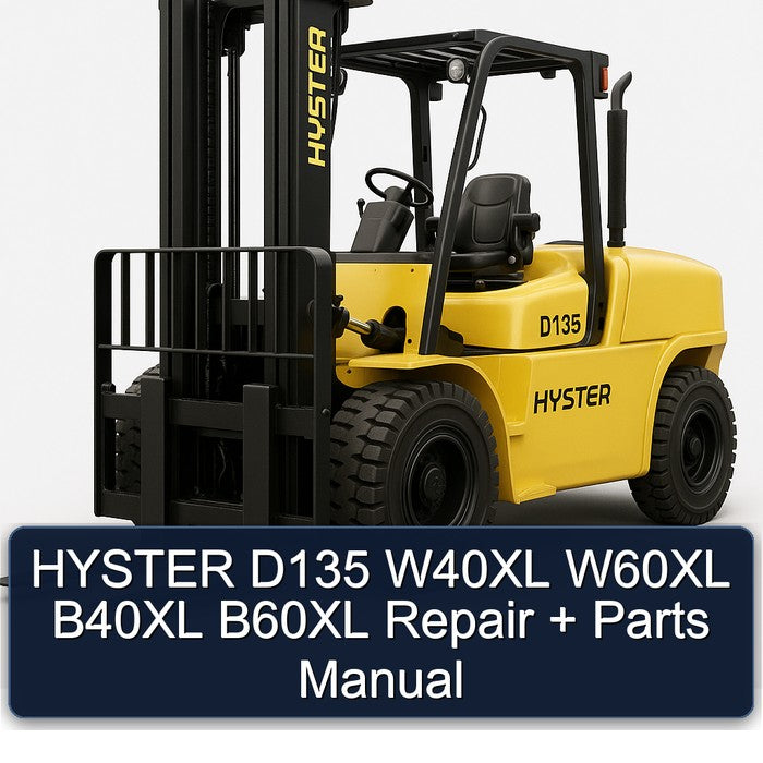 Hyster D135 W40XL W60XL B40XL B60XL Parts Catalog PDF