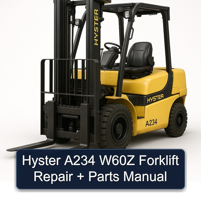 Hyster A234 W60Z Forklift Parts Catalog PDF