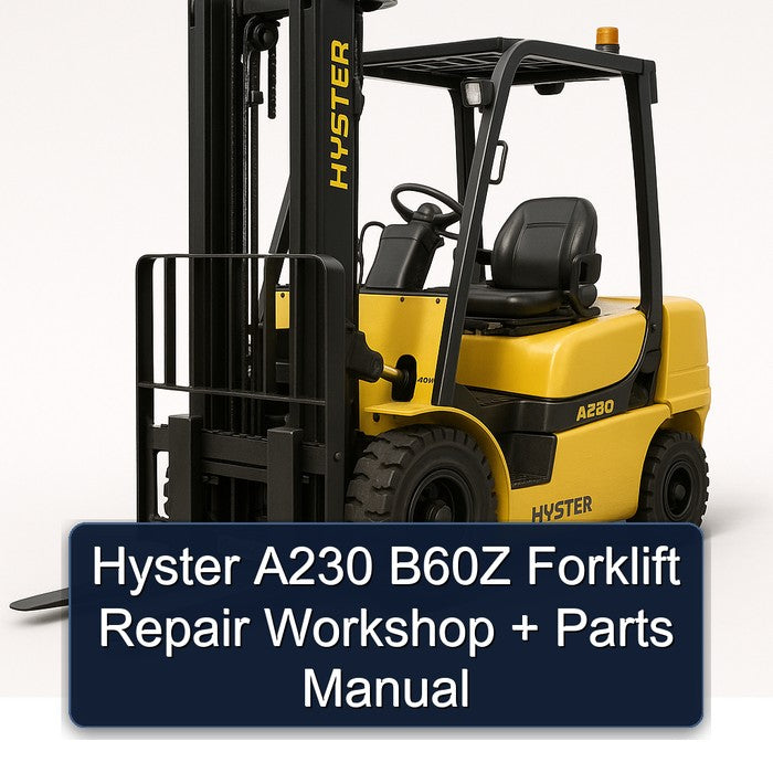 Hyster A230 B60Z Forklift Parts Catalog PDF