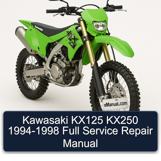 1994-1998 Kawasaki KX Series KX125 KX250 Service Repair Workshop Manual