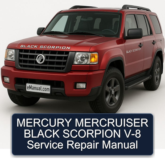 Mercury Mercruiser Black Scorpion V-8 Service Repair Workshop Manual PDF