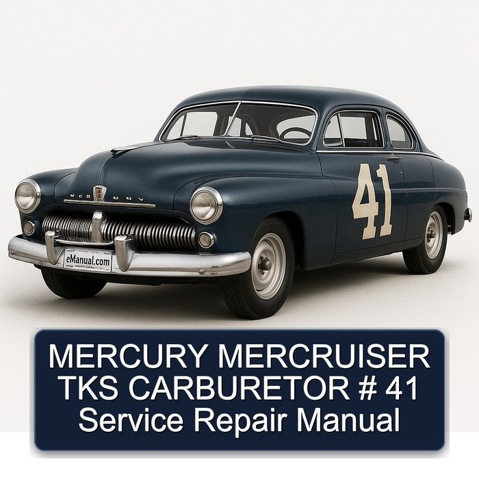 Mercury Mercruiser TKS Carburetor 41 Service Repair Workshop Manual PDF