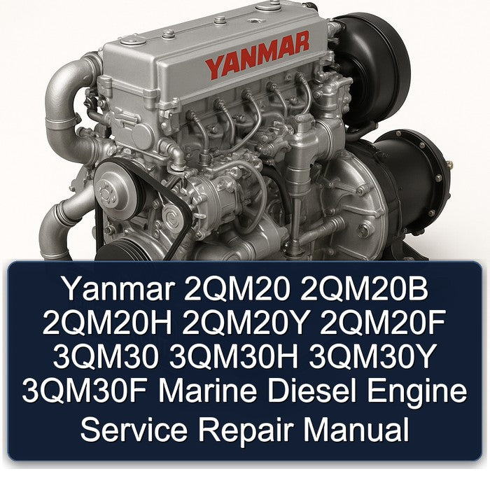 Yanmar 2qm20 2qm20b 2qm20h 2qm20y 2qm20f 3qm30 3qm30h 3qm30y 3qm30f Marine Diesel Engine Service Repair Workshop Manual PDF