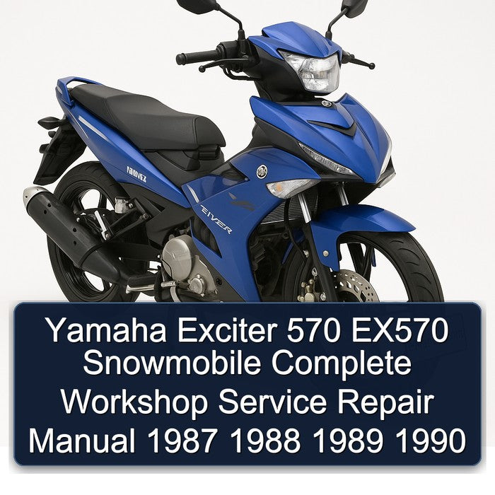1987-1990 Yamaha Exciter 570 EX570 Snowmobile Service Repair Workshop Manual PDF