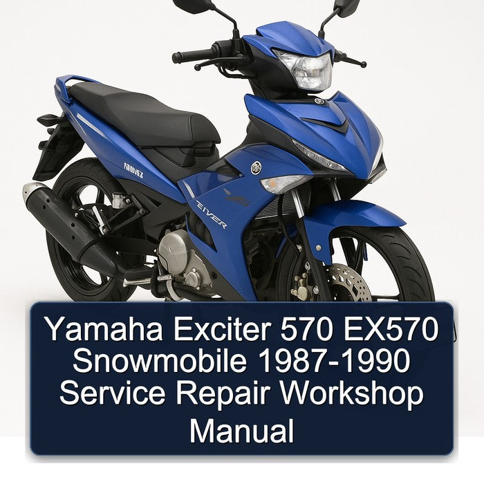 1987-1990 Yamaha Exciter 570 EX570 Snowmobile Service Repair Workshop Manual PDF