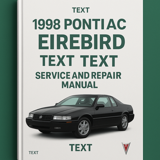 1996 Cadillac Eldorado Service and Repair Manual